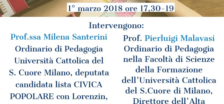 Brescia-1 Marzo-convegno “Educatori, insegnanti, pedagogisti. La nuova legge per le professioni educative”.